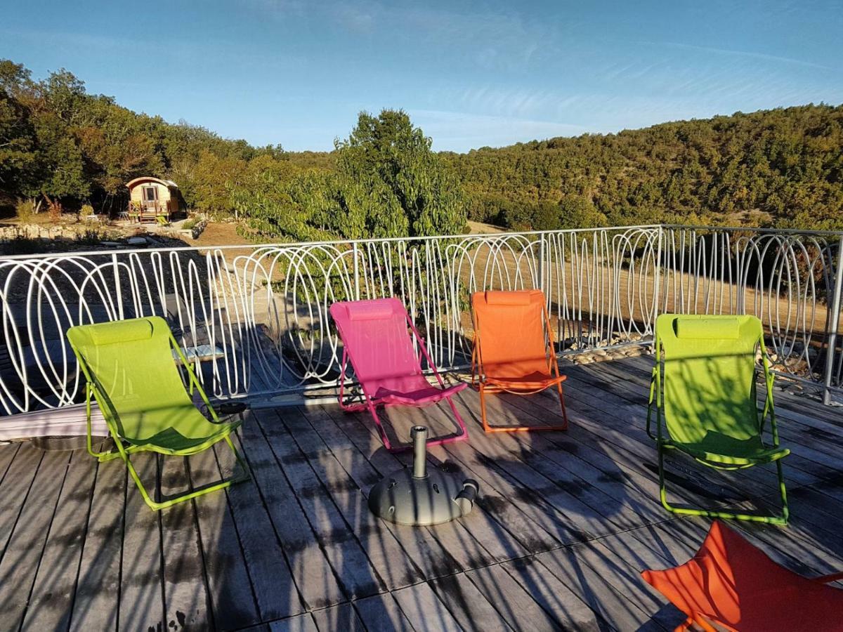 La Roulotte Clerelu - Du Domaine Des Ramonets Pension Cahors Buitenkant foto